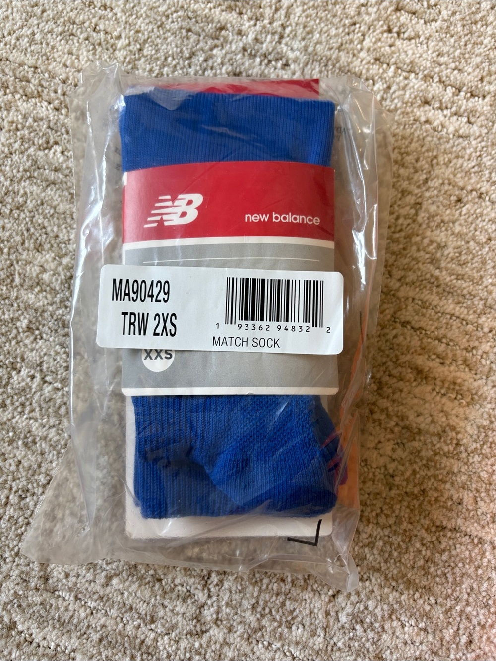 New Balance Men's Blue Athletic Match Socks